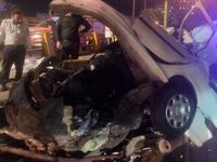 تصادف مرگبار وحشتناک دختر و پسر جوان در تهران + عکس