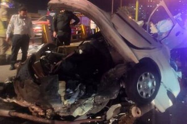 تصادف مرگبار وحشتناک دختر و پسر جوان در تهران + عکس
