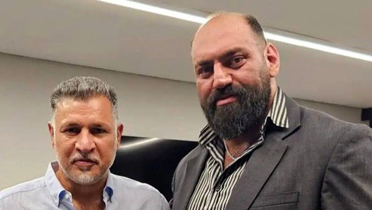 دیدار قویترین مرد ایران با علی دایی + عکس