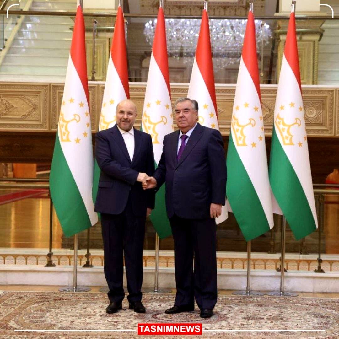 قالیباف با رئیس‌جمهور تاجیکستان دیدار کرد