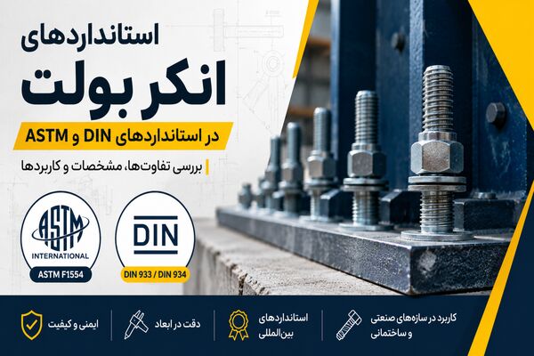 همه انکربولت‌ها استاندارد نیستند؛ تفاوت DIN و ASTM را بشناسید