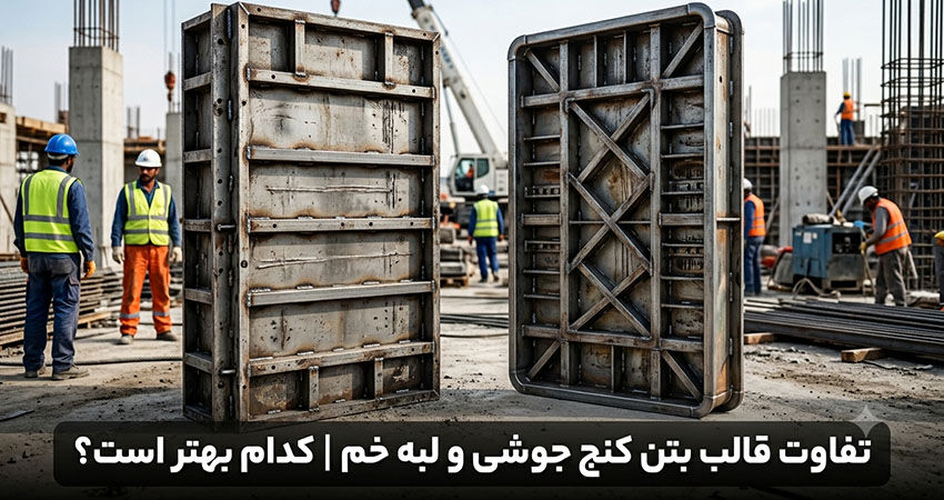 قالب بتن کنج جوشی چیست و چه تفاوتی با قالب لبه خم دارد؟
