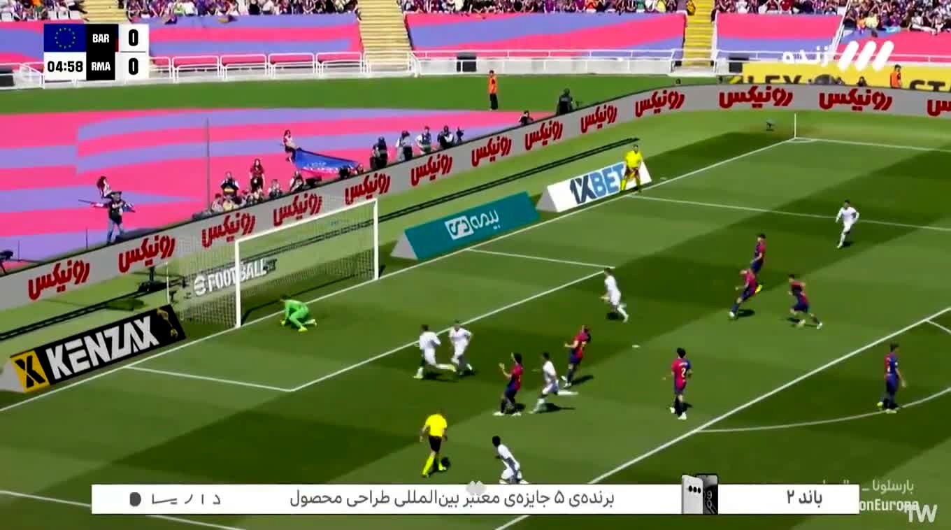گل اول رئال به بارسا پنالتی امباپه