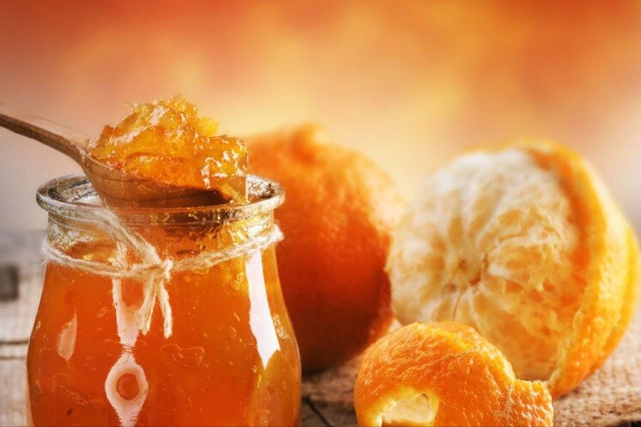 تهیه مارمالاد نارنگی بدون ژلاتین بدون تلخی!دستور آشپزی