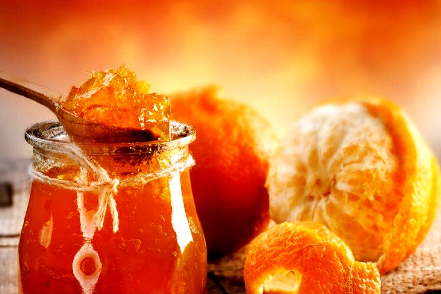 تهیه مارمالاد نارنگی بدون ژلاتین بدون تلخی!دستور آشپزی