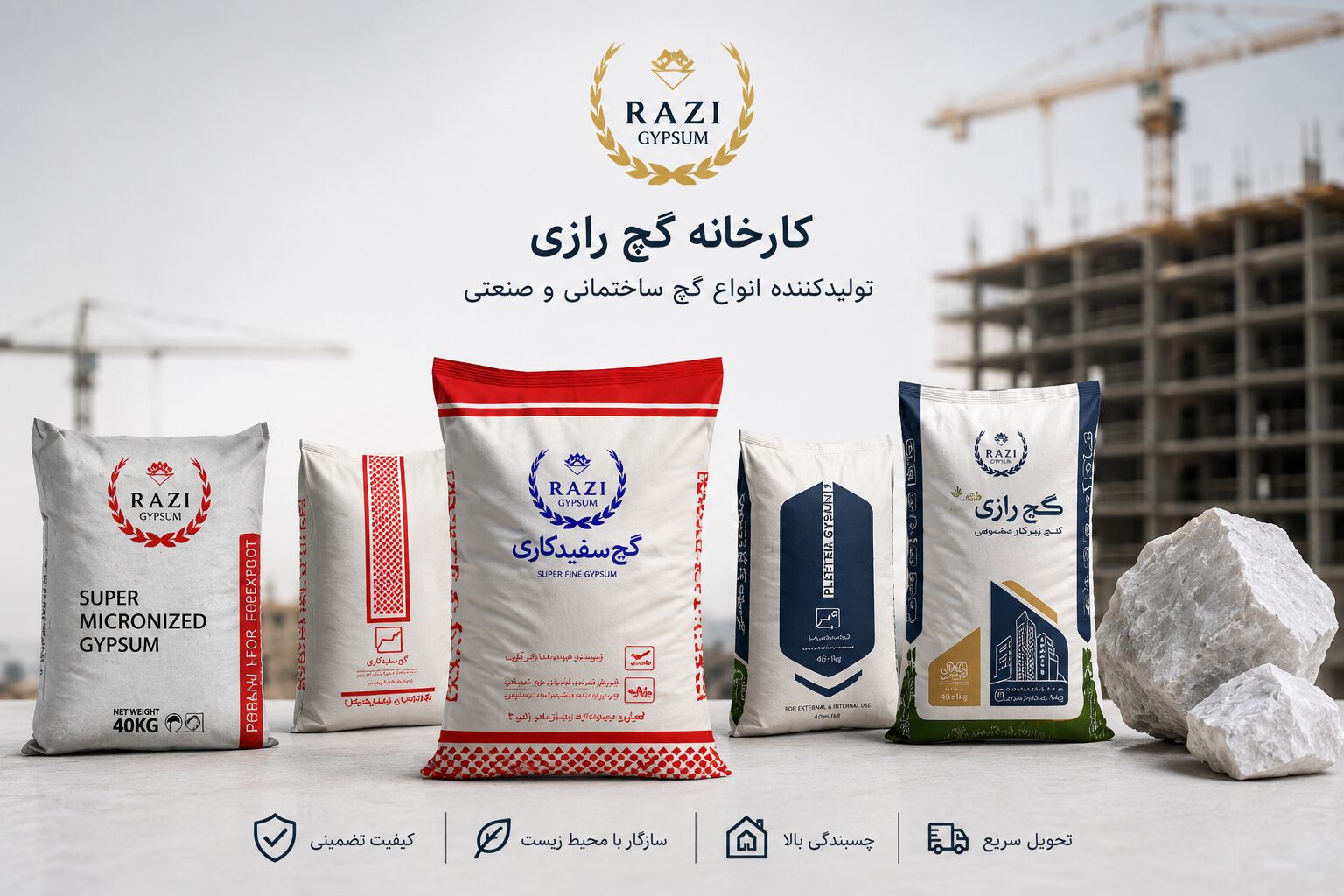 چگونه انبوه‌سازان با خرید مستقیم گچ از سمنان، 30٪ در هزینه‌های پروژه صرفه‌جویی می‌کنند